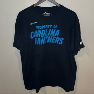 Carolina Panthers | Black T-Shirt | Size L | The Nike Tee